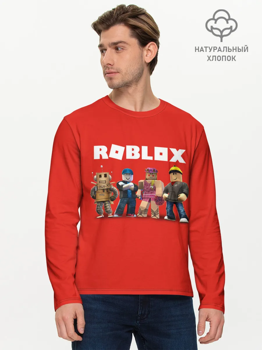 Мужской лонгслив базовый / ROBLOX