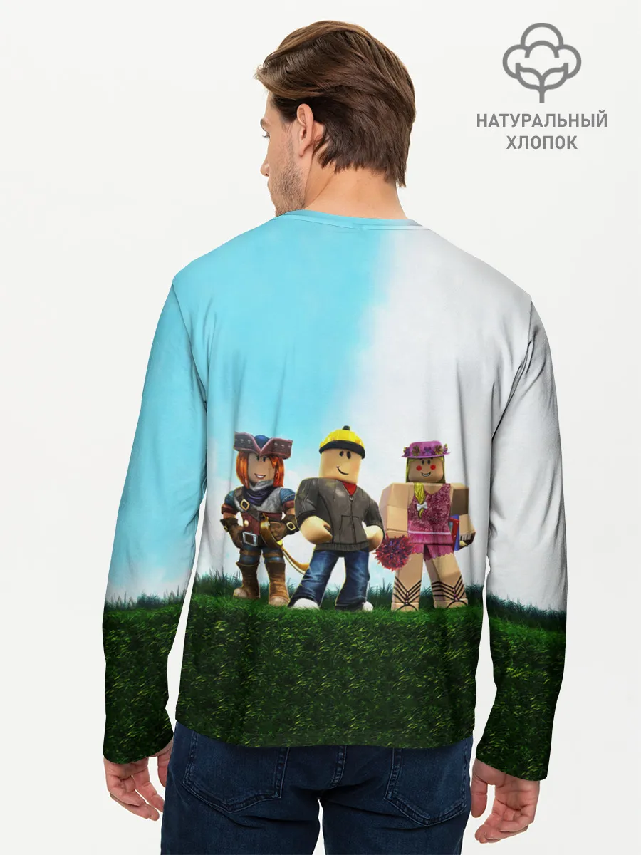 Мужской лонгслив базовый / ROBLOX