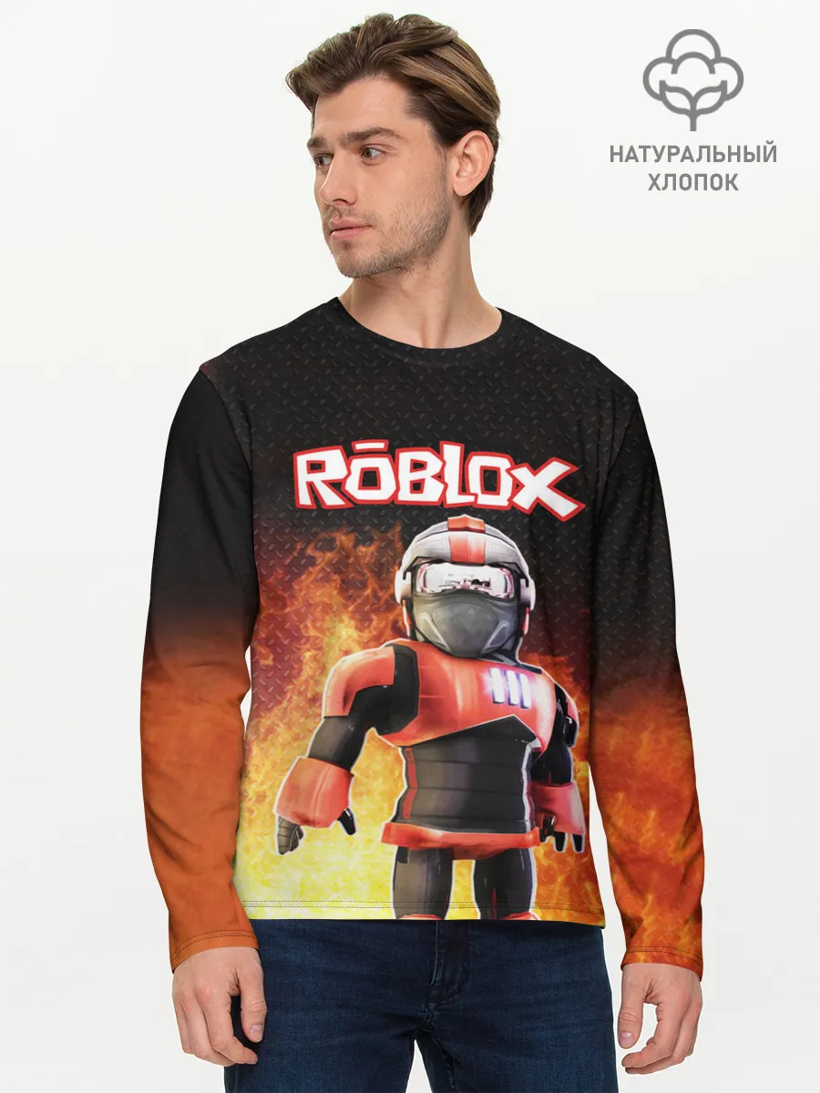 Мужской лонгслив базовый / ROBLOX