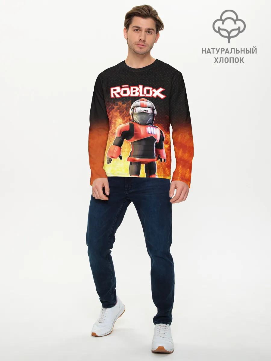 Мужской лонгслив базовый / ROBLOX