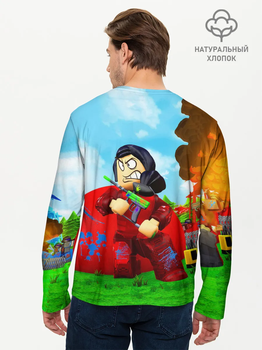 Мужской лонгслив базовый / ROBLOX