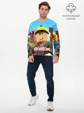 Мужской лонгслив базовый / ROBLOX