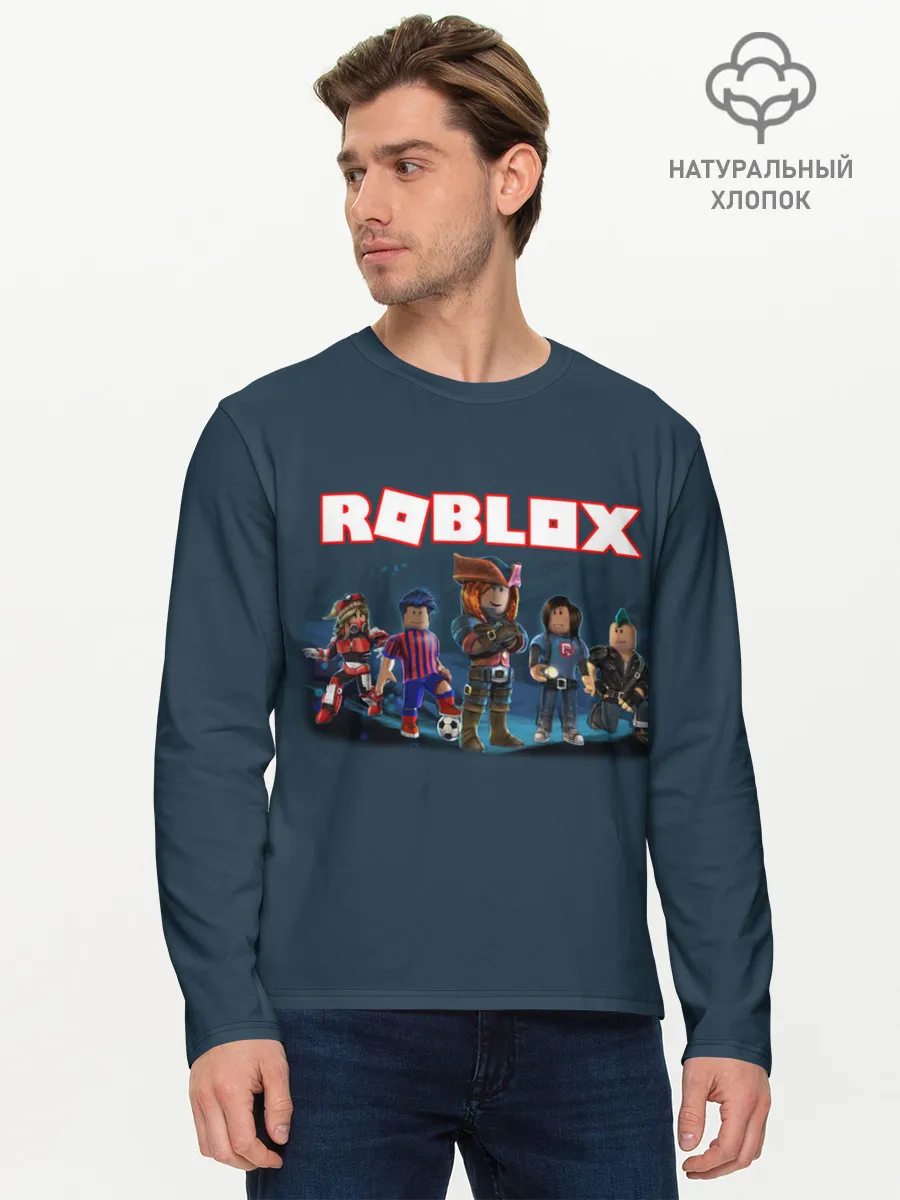 Мужской лонгслив базовый / ROBLOX
