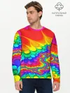 Мужской лонгслив базовый / TIE-DYE