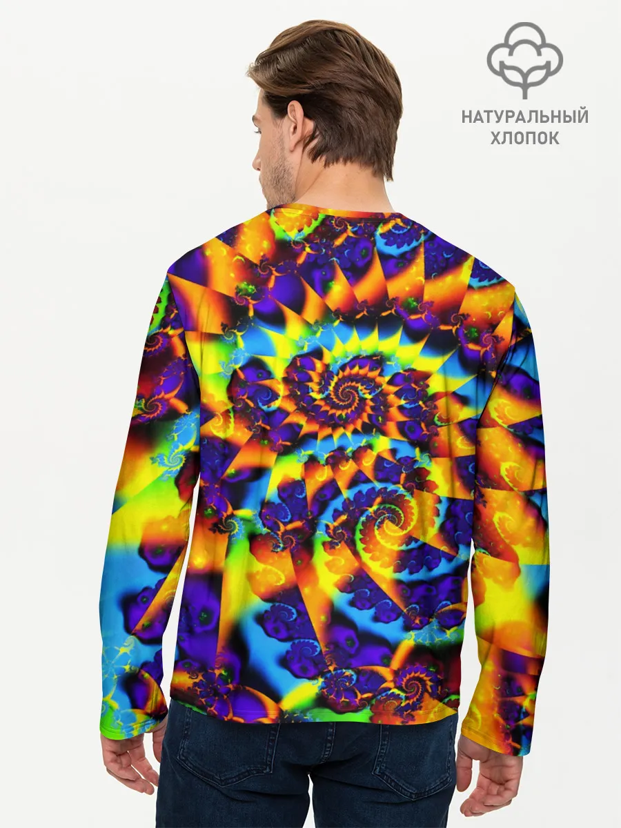Мужской лонгслив базовый / TIE-DYE COLOR