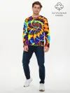 Мужской лонгслив базовый / TIE-DYE COLOR