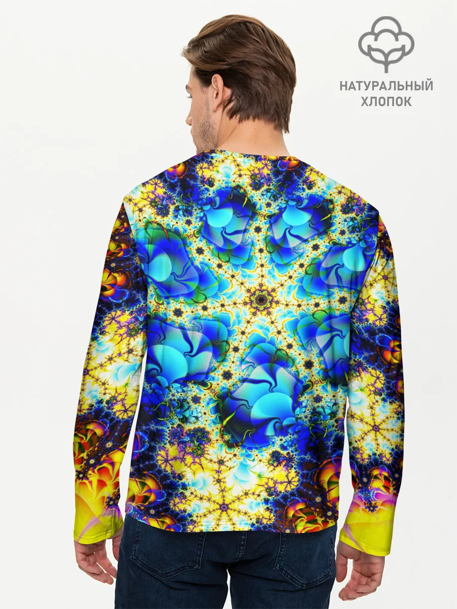 Мужской лонгслив базовый / ИЛЛЮЗИЯ ФРАКТАЛОВ