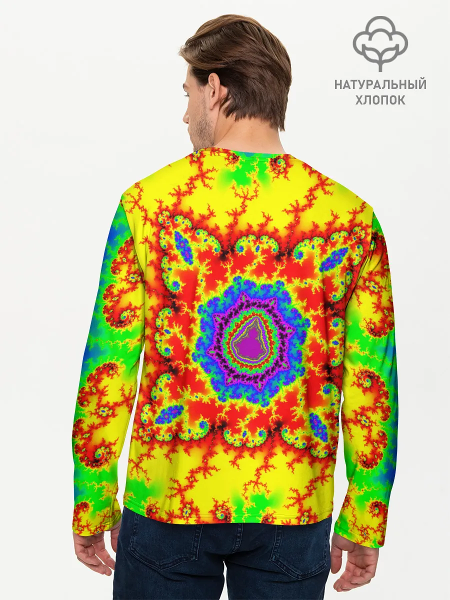 Мужской лонгслив базовый / АБСТРАКТНЫЕ РАЗРЫВЫ