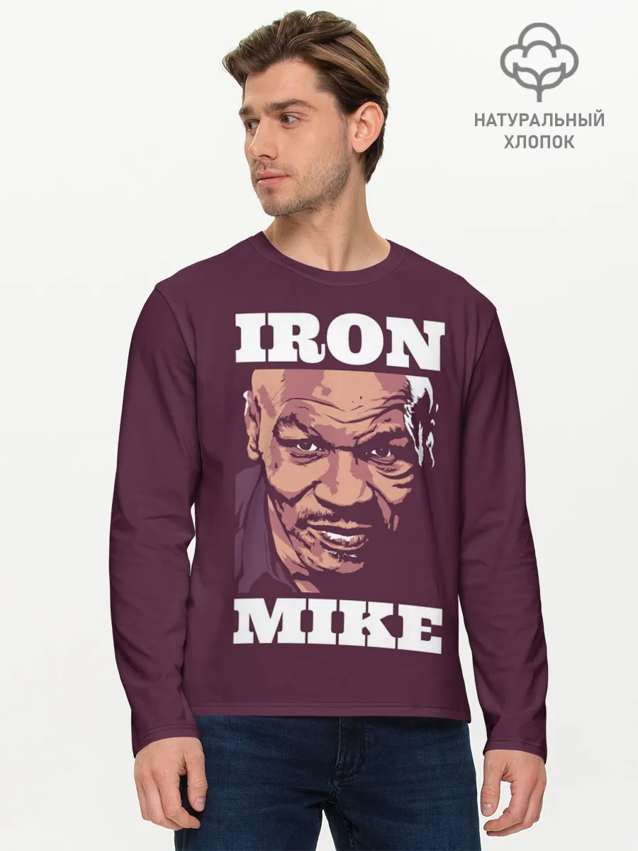 Мужской лонгслив базовый / Mike Tyson