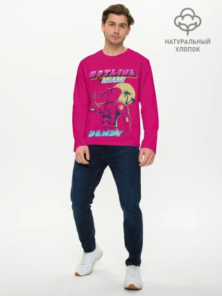 Мужской лонгслив базовый / Hotline Miami