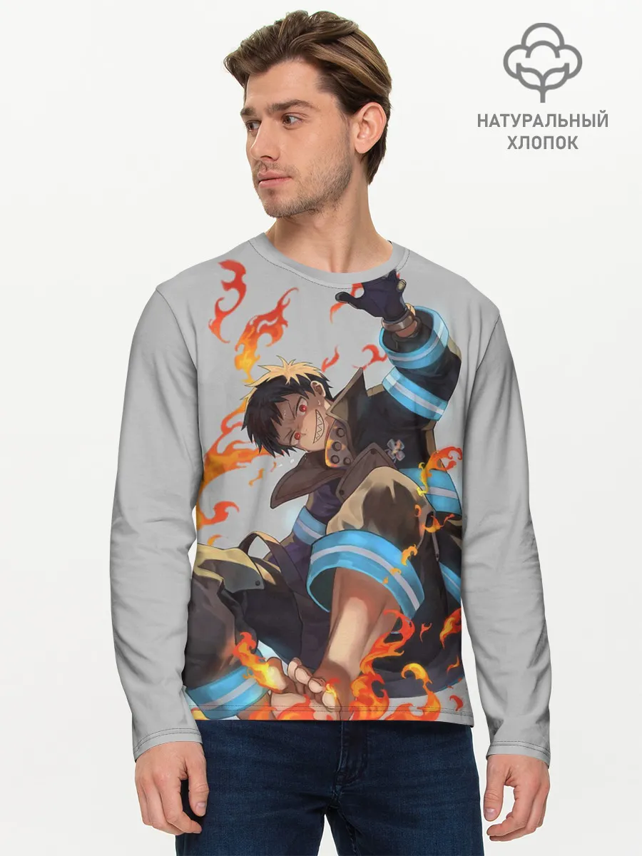 Мужской лонгслив базовый / FireForce