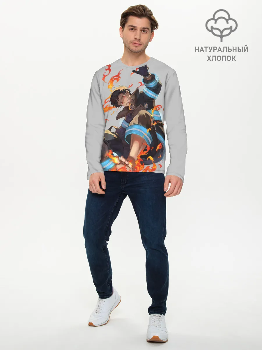 Мужской лонгслив базовый / FireForce