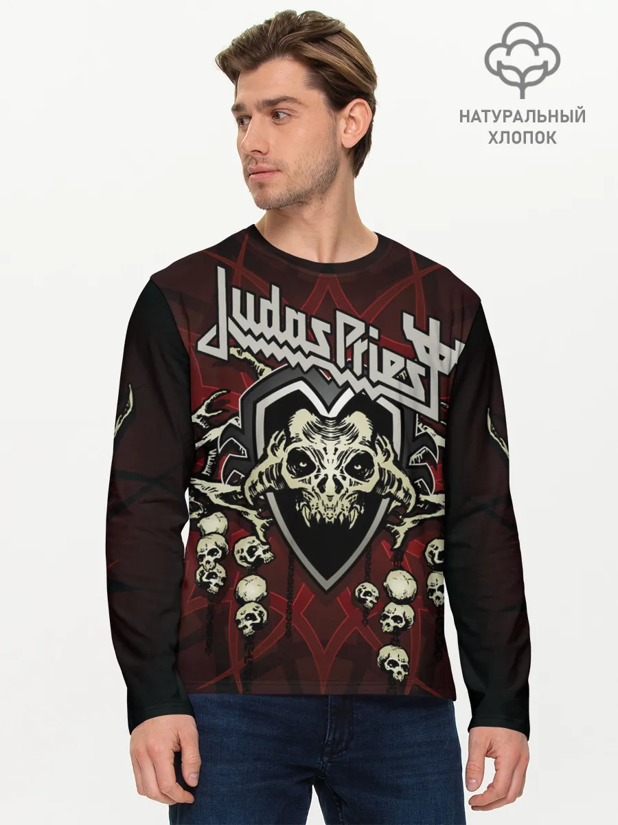 Мужской лонгслив базовый / Judas Priest