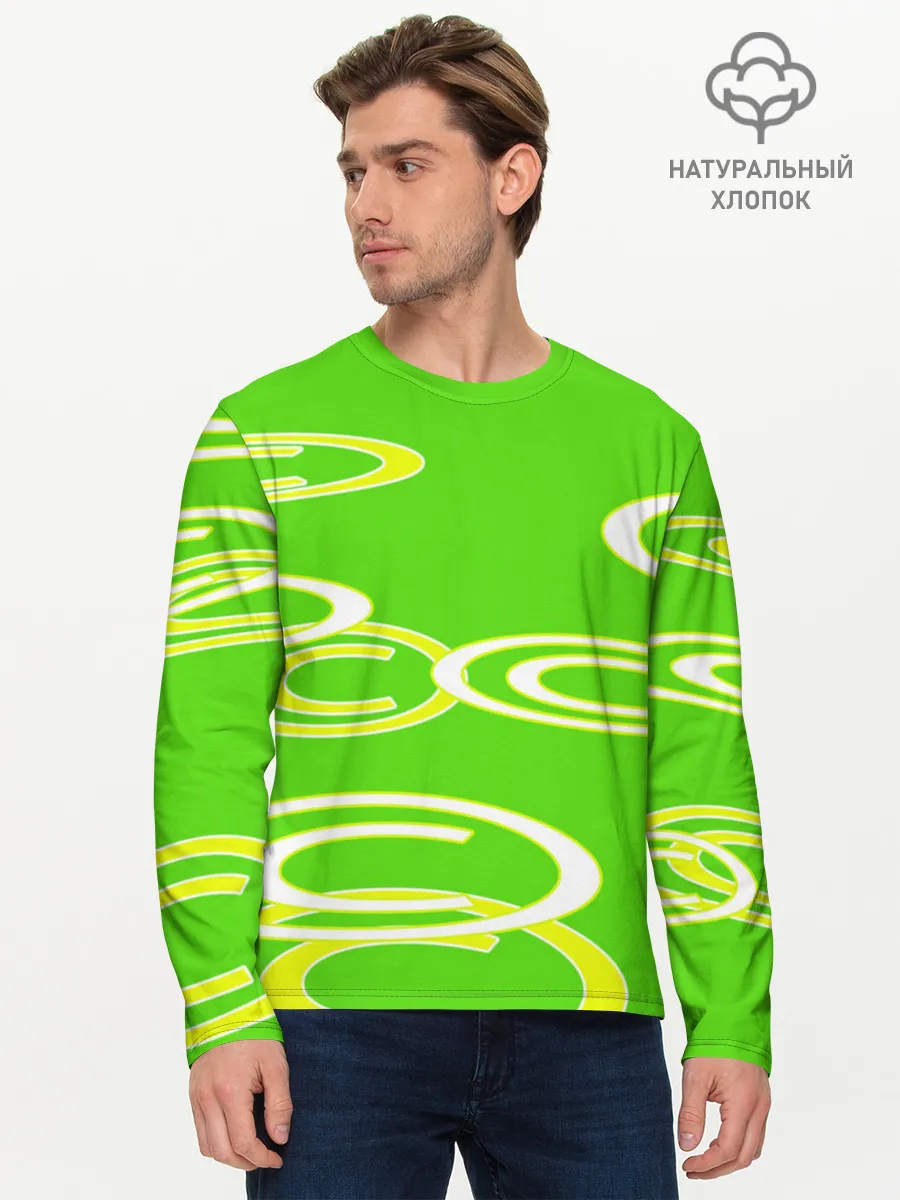 Мужской лонгслив базовый / текстура