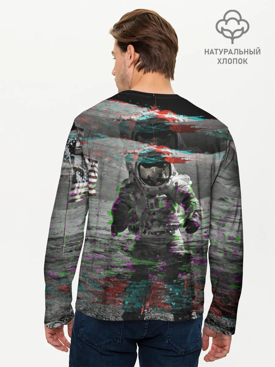 Мужской лонгслив базовый / Космонавт