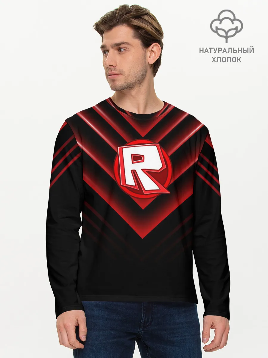 Мужской лонгслив базовый / ROBLOX