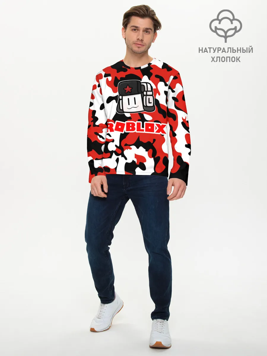 Мужской лонгслив базовый / ROBLOX