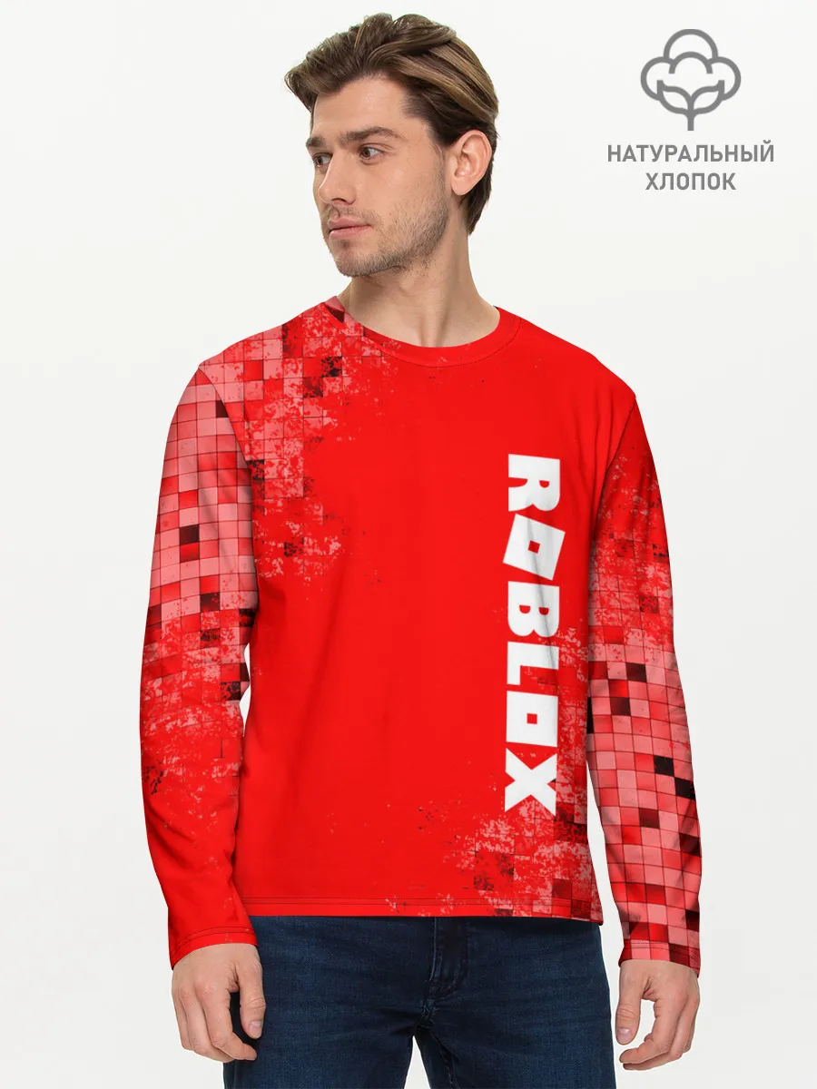 Мужской лонгслив базовый / ROBLOX