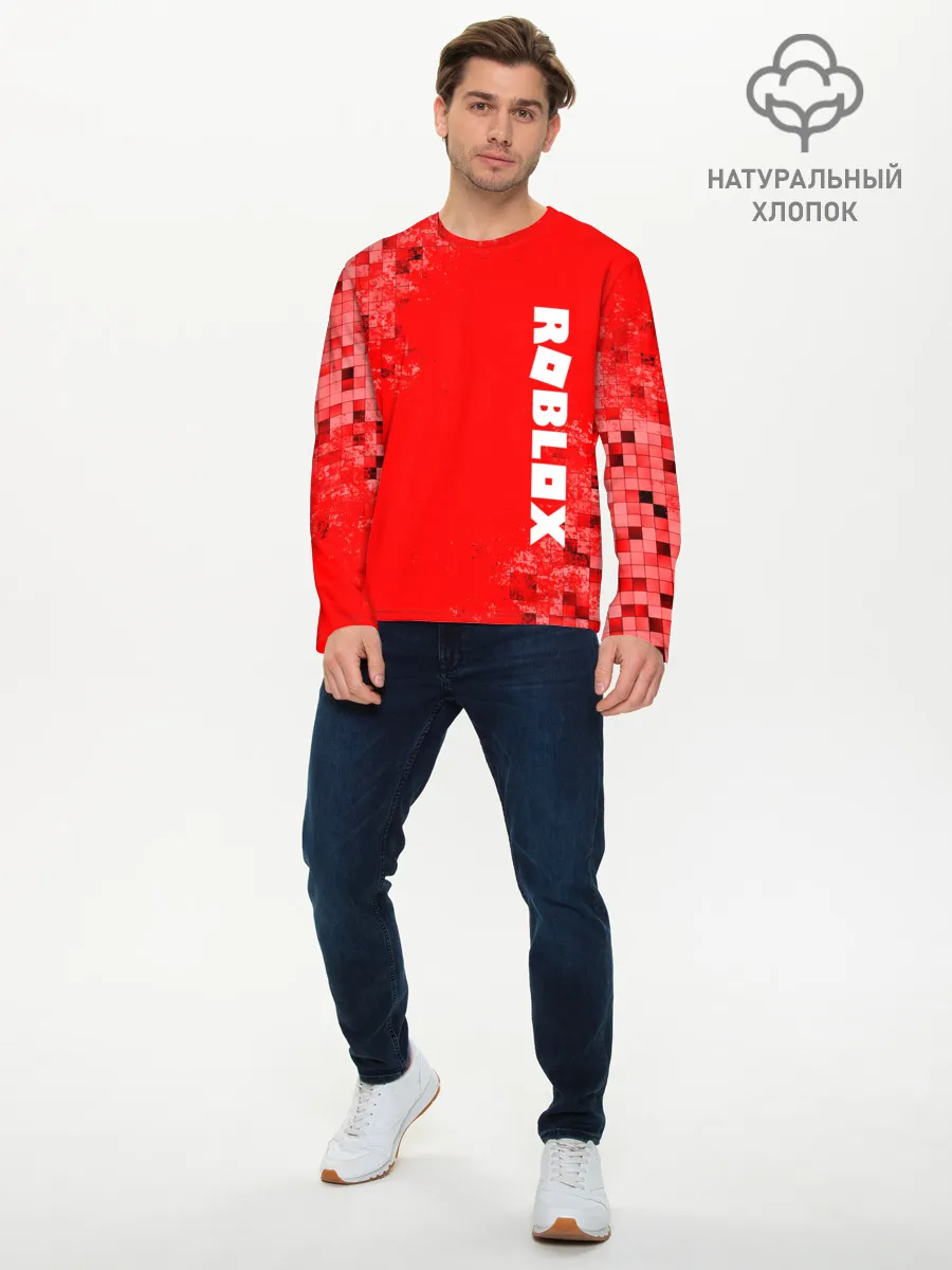 Мужской лонгслив базовый / ROBLOX