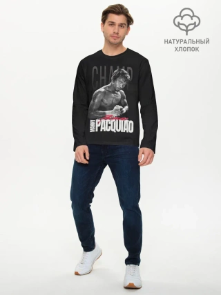 Мужской лонгслив базовый / Manny Pacquiao