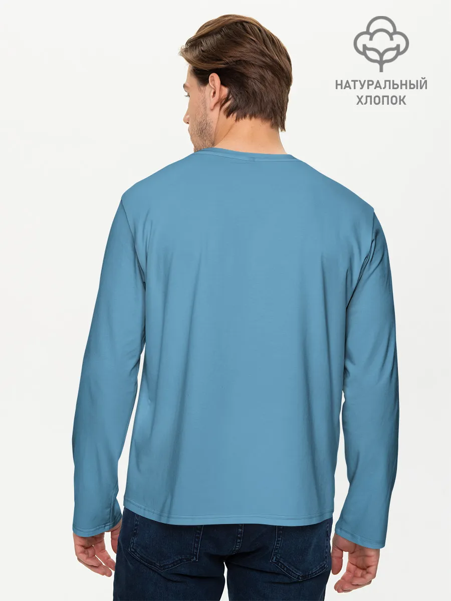 Мужской лонгслив базовый / Осьминог барабанщик