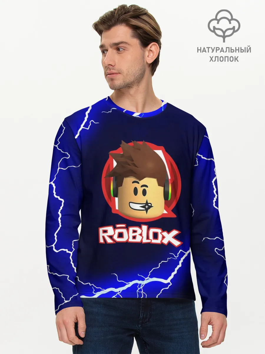 Мужской лонгслив базовый / ROBLOX