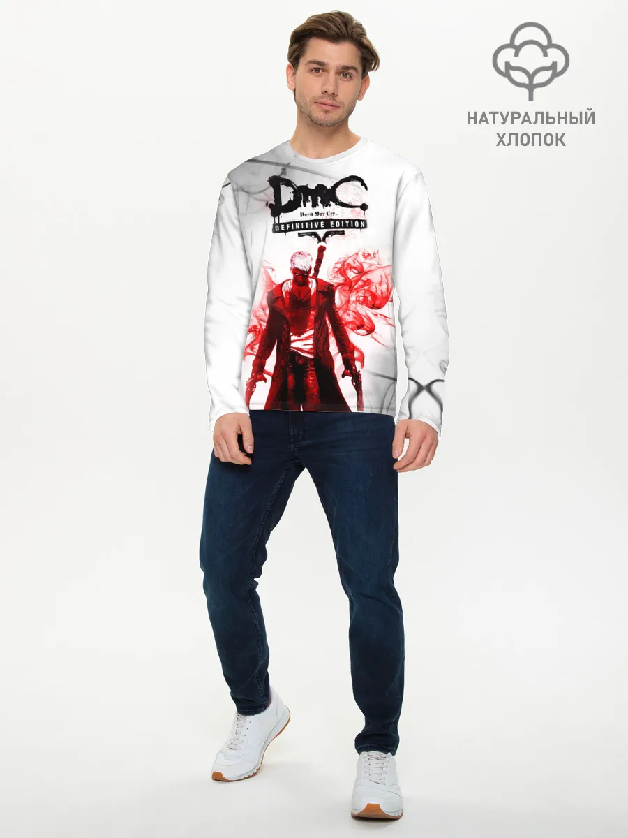Мужской лонгслив базовый / devil may cry