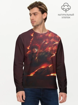 Мужской лонгслив базовый / Танджиро Камадо