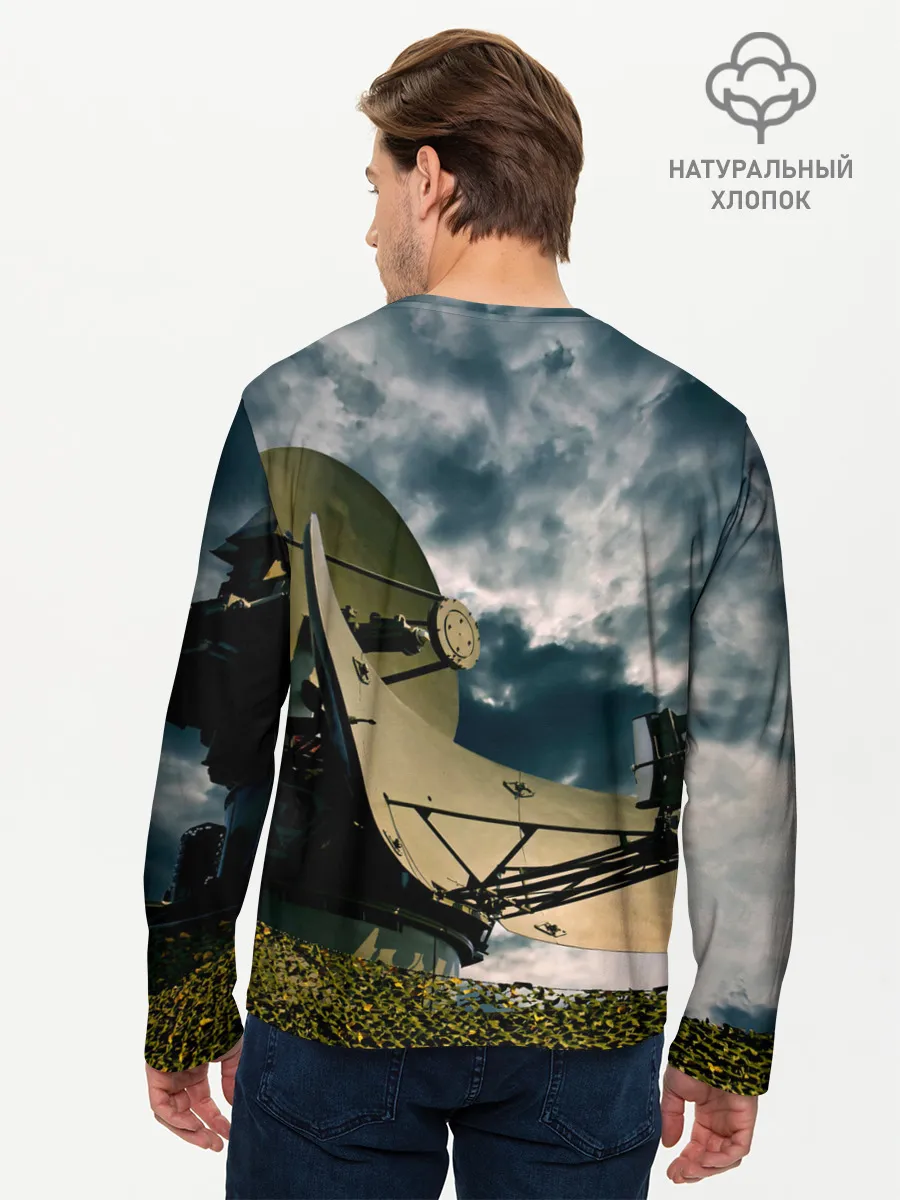 Мужской лонгслив базовый / Войска связи