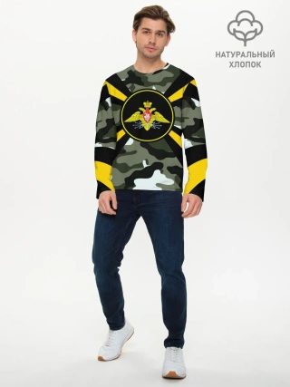 Мужской лонгслив базовый / Войска связи
