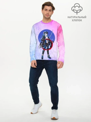 Мужской лонгслив базовый / Клинок рассекающий демонов