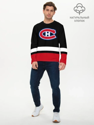 Мужской лонгслив базовый / Монреаль Канадиенс
