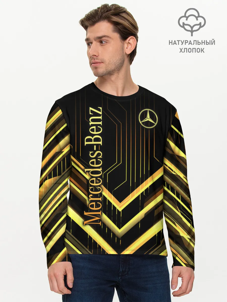 Мужской лонгслив базовый / Mercedes-Benz