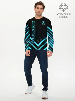 Мужской лонгслив базовый / Mercedes-Benz