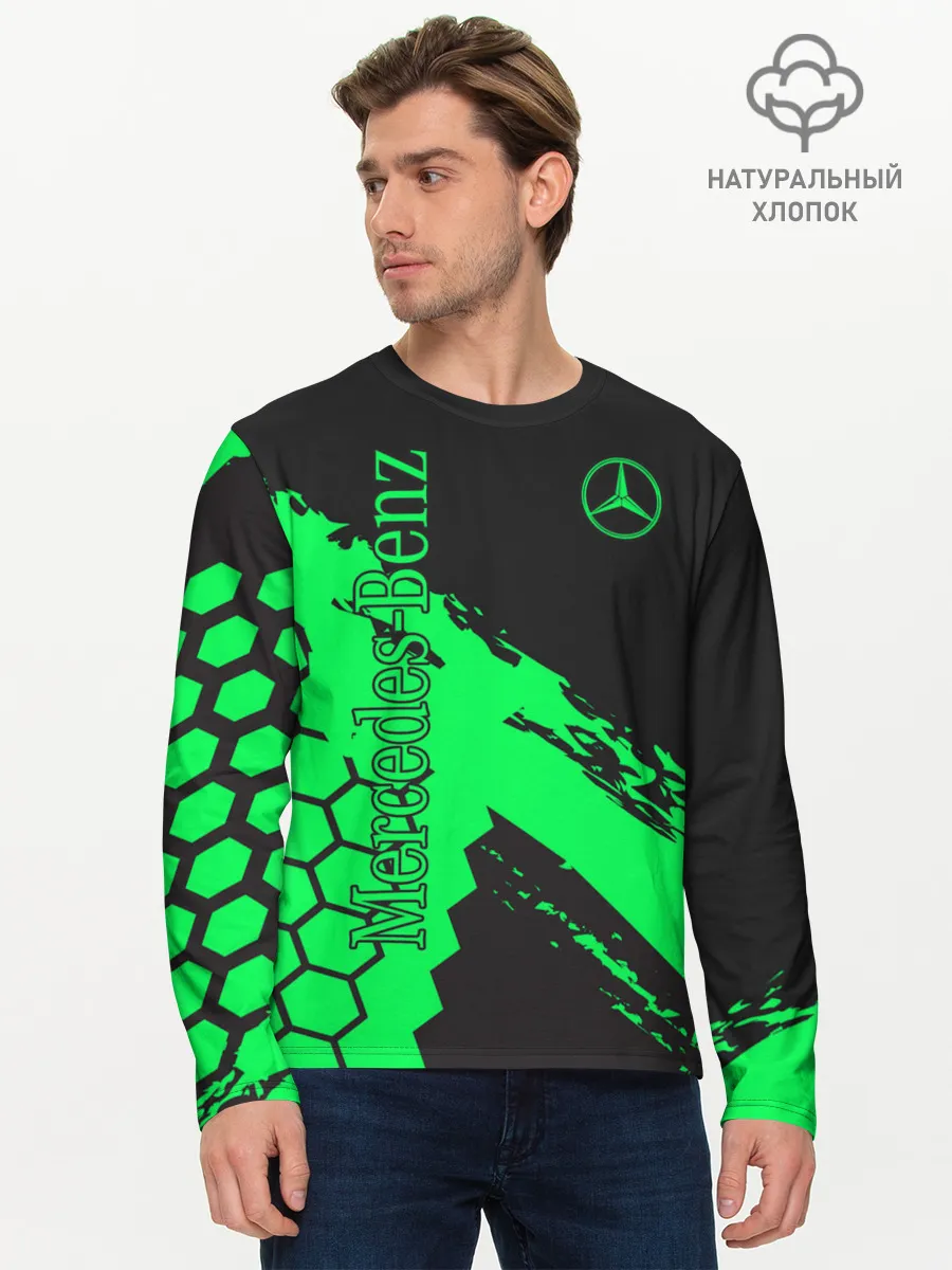 Мужской лонгслив базовый / Mercedes-Benz