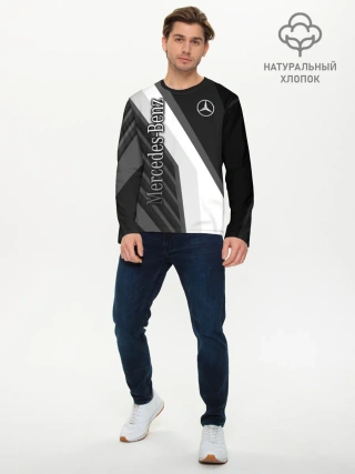 Мужской лонгслив базовый / Mercedes-Benz