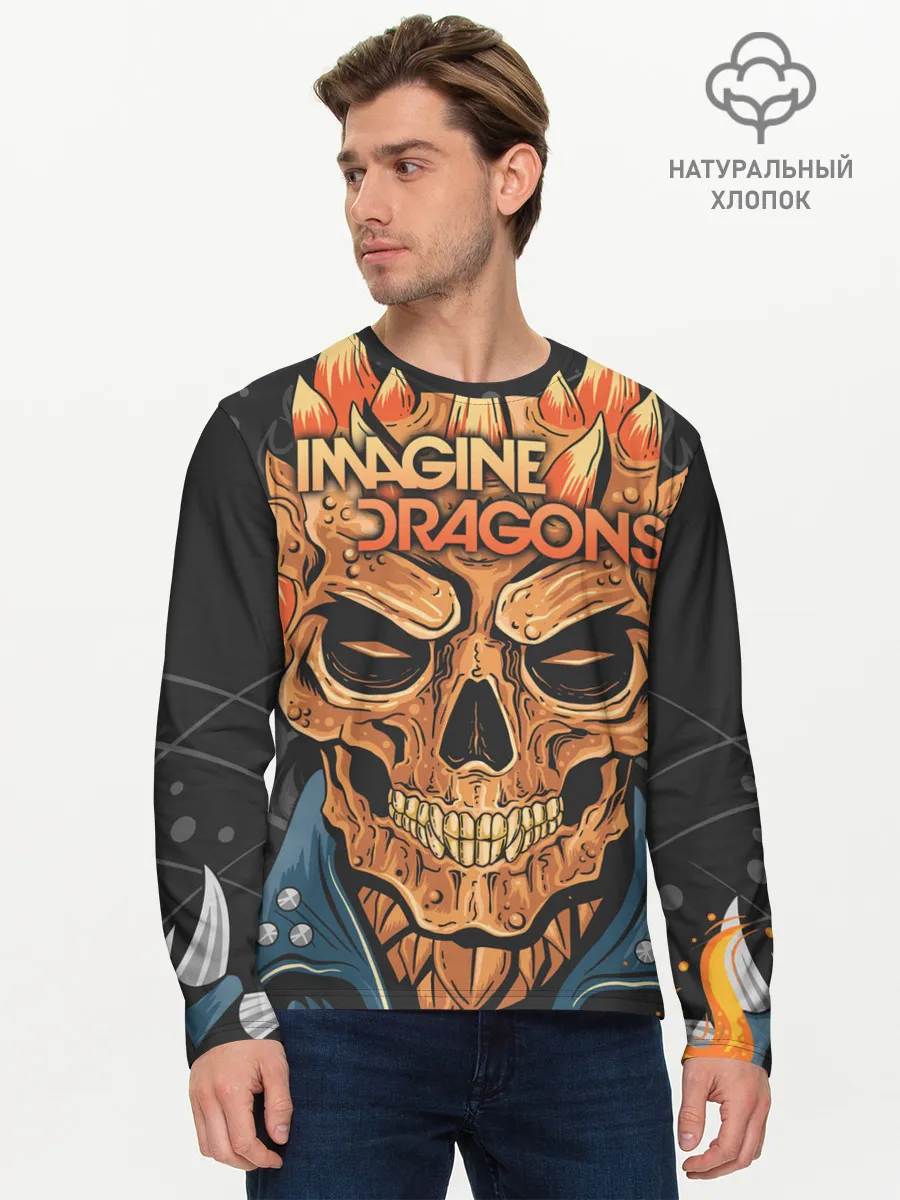 Мужской лонгслив базовый / Imagine Dragons