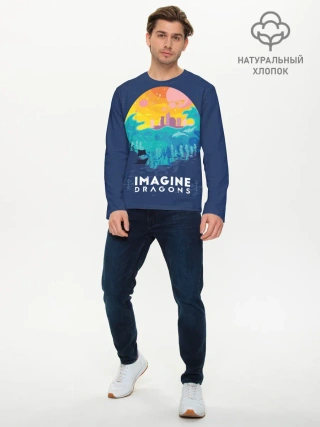 Мужской лонгслив базовый / Imagine Dragons
