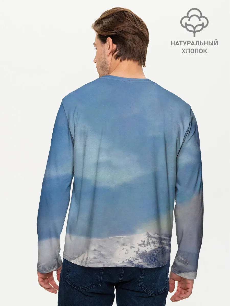 Мужской лонгслив базовый / Грозовой Котик