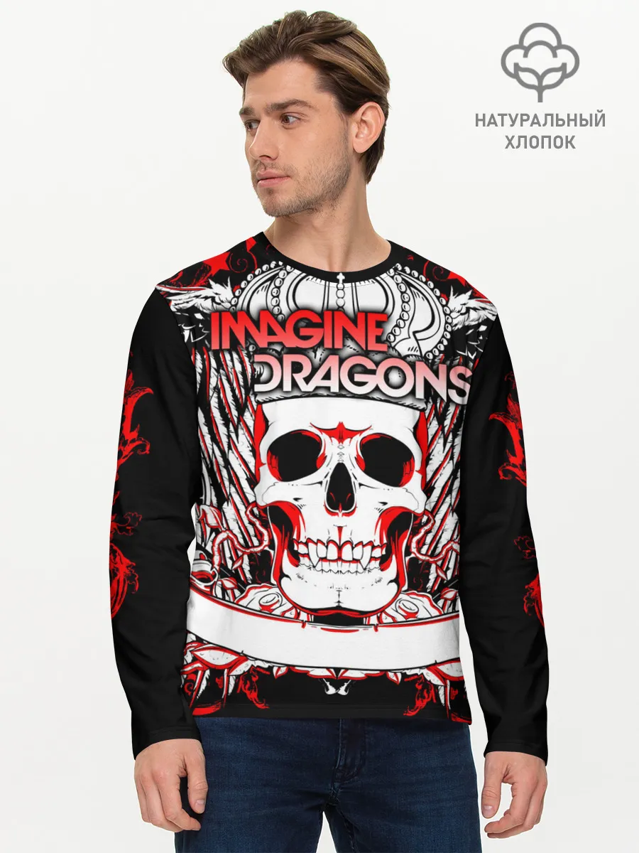 Мужской лонгслив базовый / Imagine Dragons