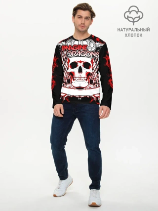 Мужской лонгслив базовый / Imagine Dragons