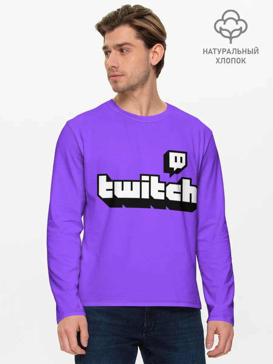 Мужской лонгслив базовый / Twitch