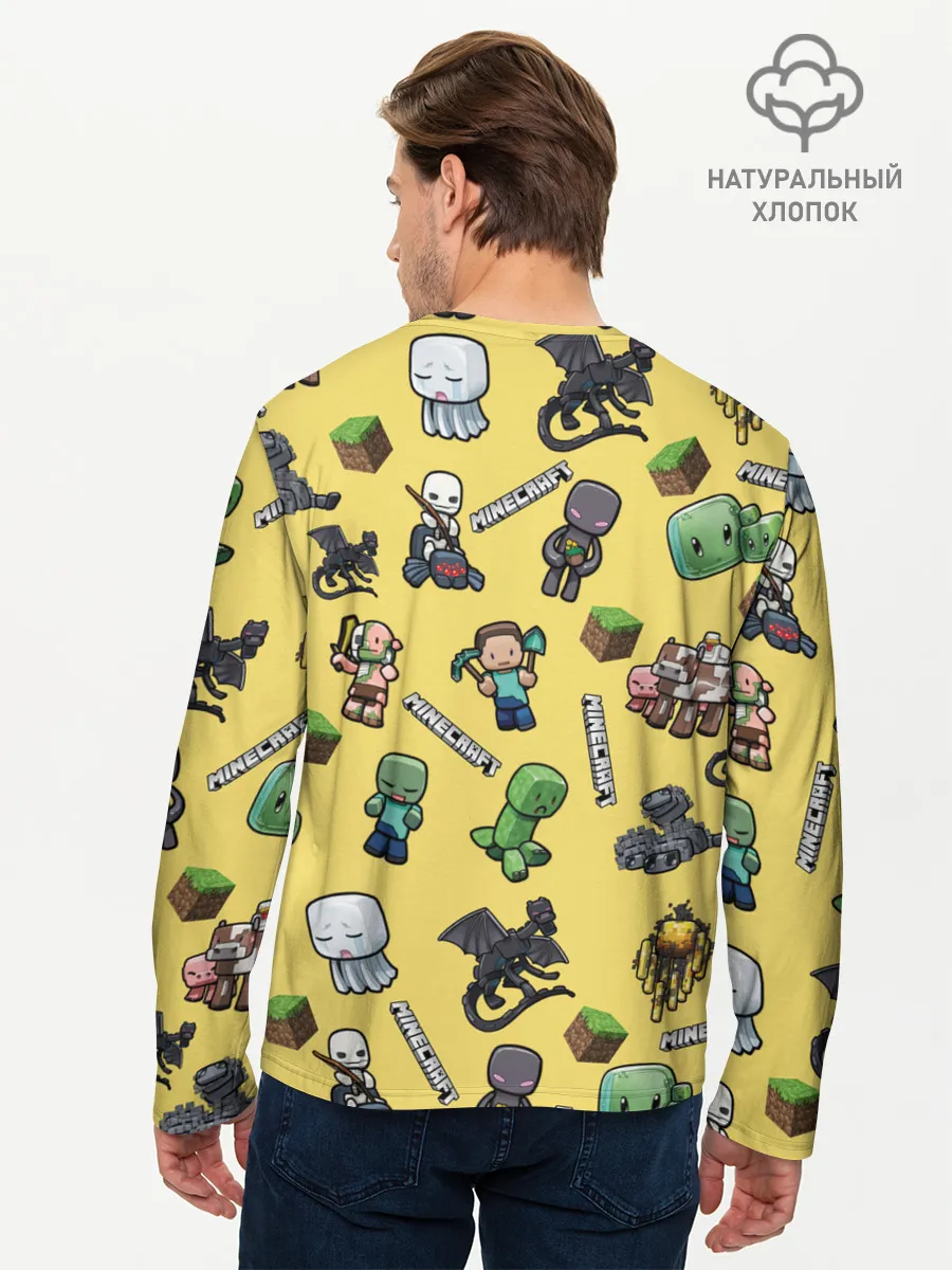 Мужской лонгслив базовый / MINECRAFT