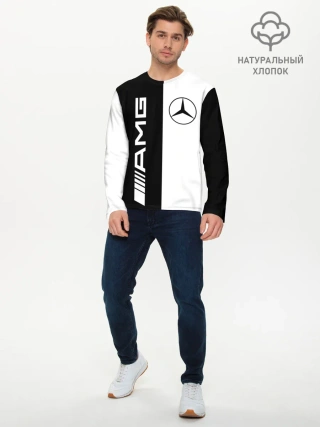 Мужской лонгслив базовый / MERCEDES AMG | МЕРСЕДЕС