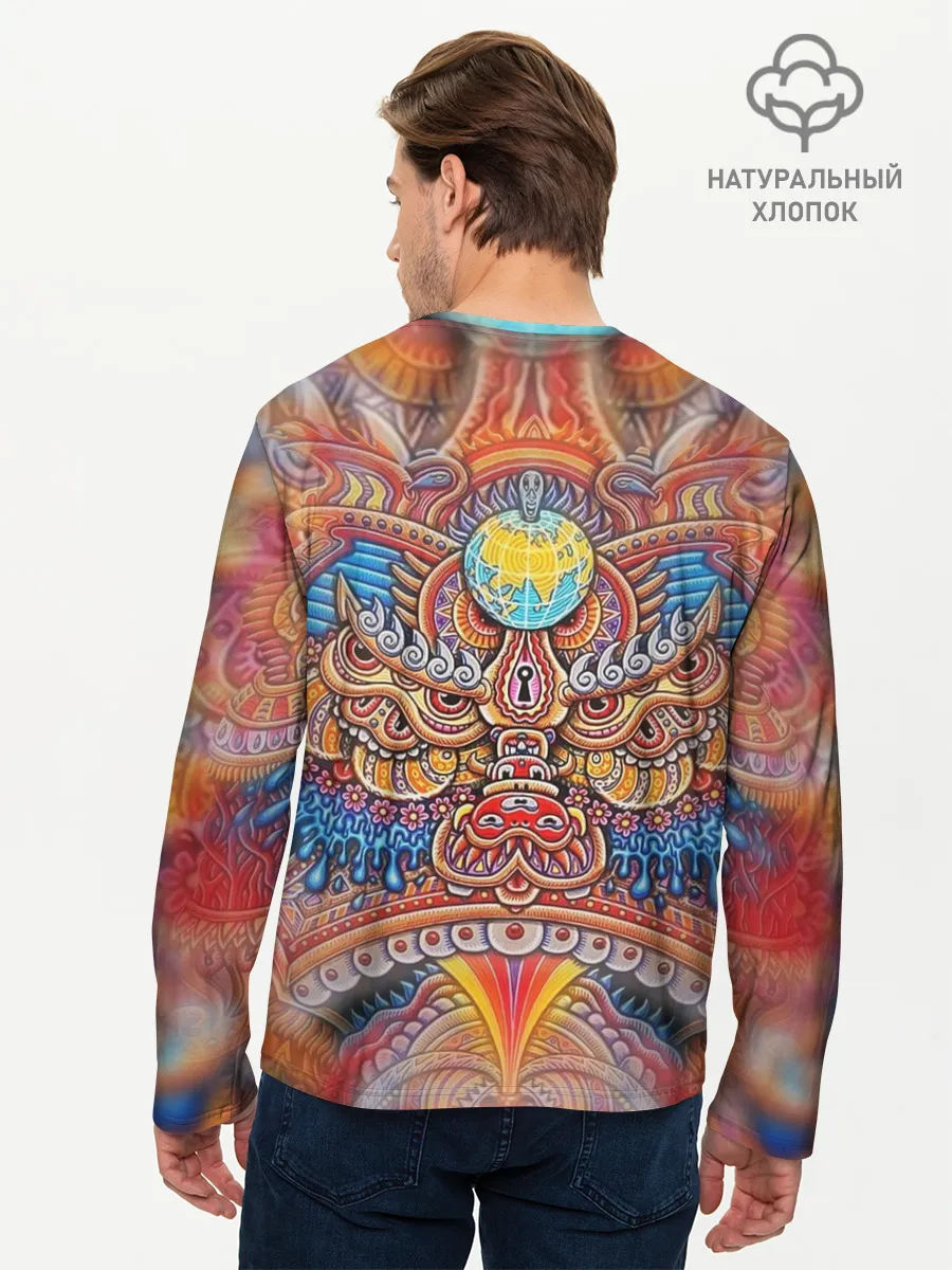 Мужской лонгслив базовый / Rising dragon