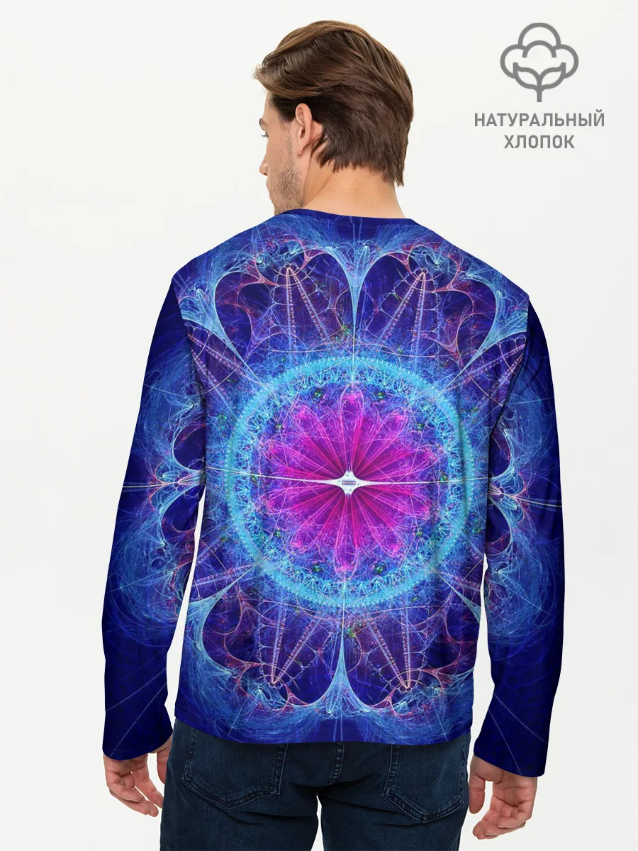 Мужской лонгслив базовый / Mandala 2