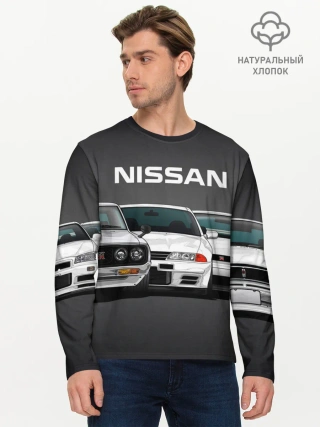 Мужской лонгслив базовый / NISSAN | НИССАН