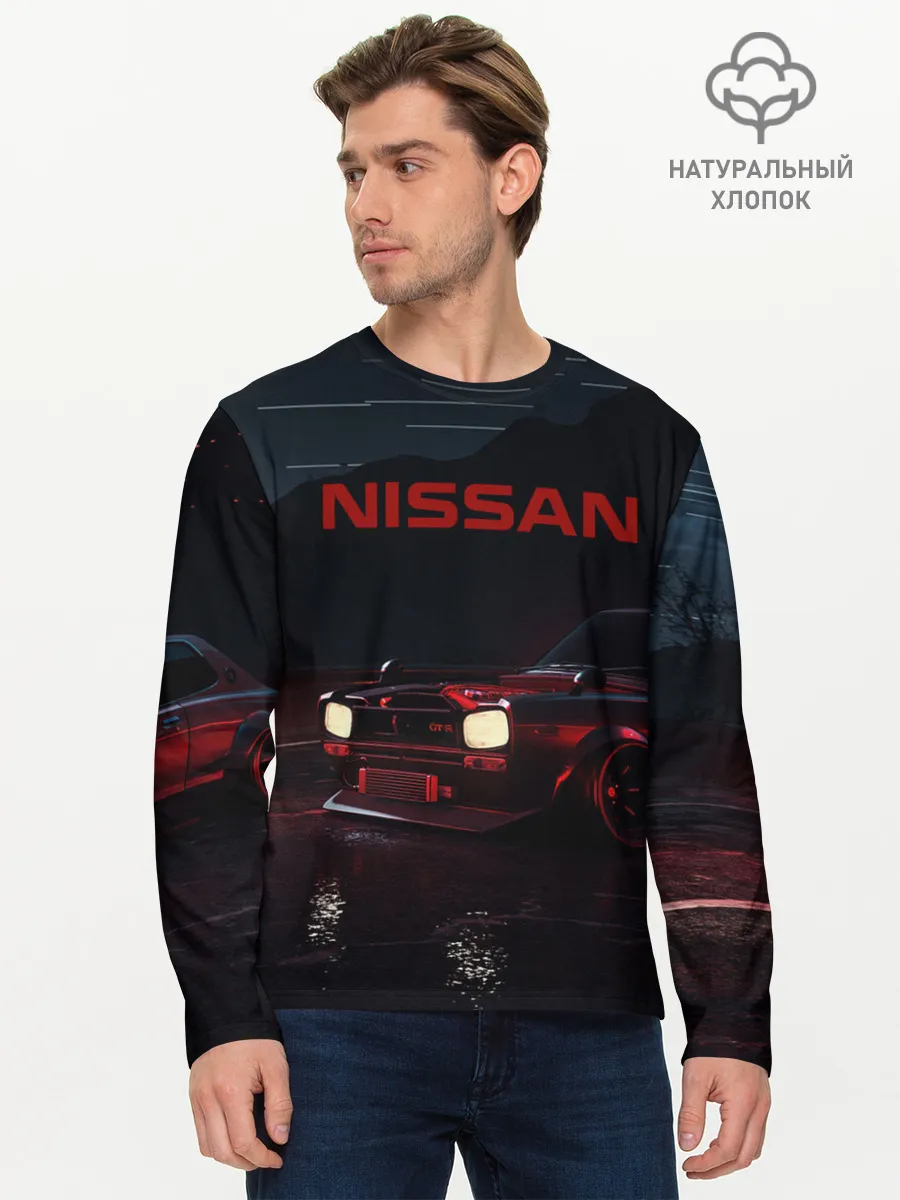Мужской лонгслив базовый / NISSAN | НИССАН