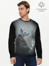 Мужской лонгслив базовый / Одинокий волк