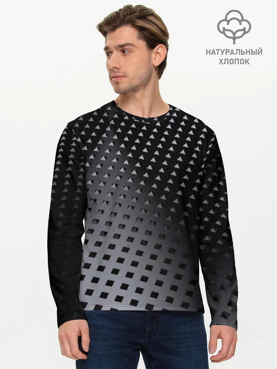 Мужской лонгслив базовый / Текстура.